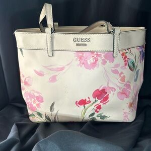 Guess flower print tote